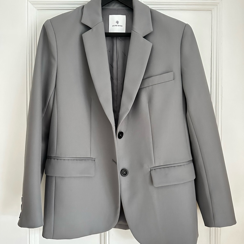 Anine Bing Gray Blazer